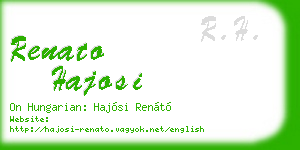 renato hajosi business card